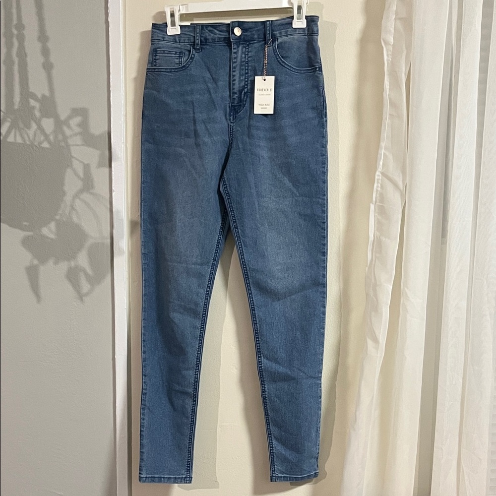 Forever 21 High Rise Blue Jeans